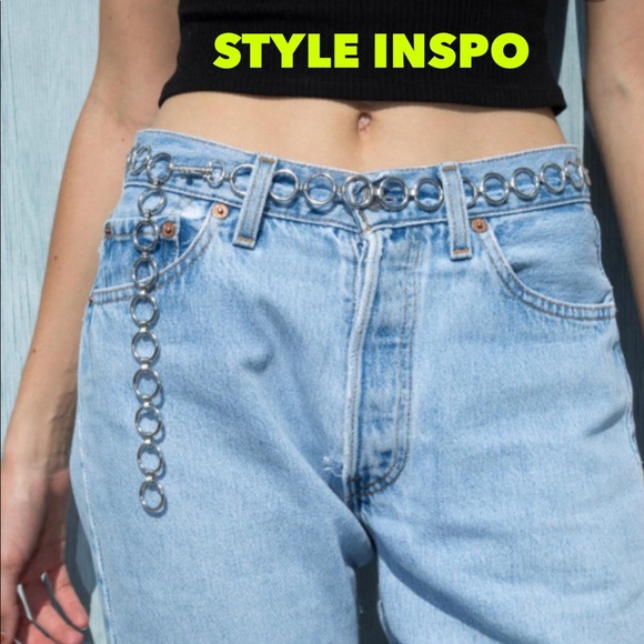 ❤️Circle chain and green agate chain belt necklace - Picture 4 of 4